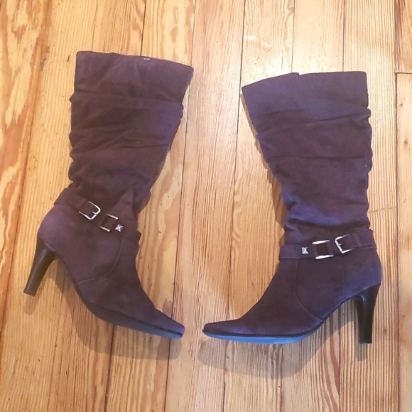 white mountain mid calf boots